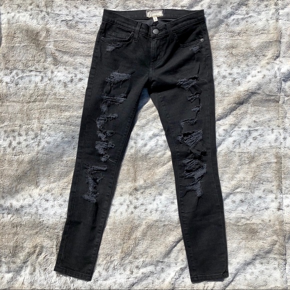 Current Elliott The Stiletto Distressed Skinny - Picture 1 of 5